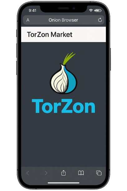 iOS Onion Browser accessing TorZon Market