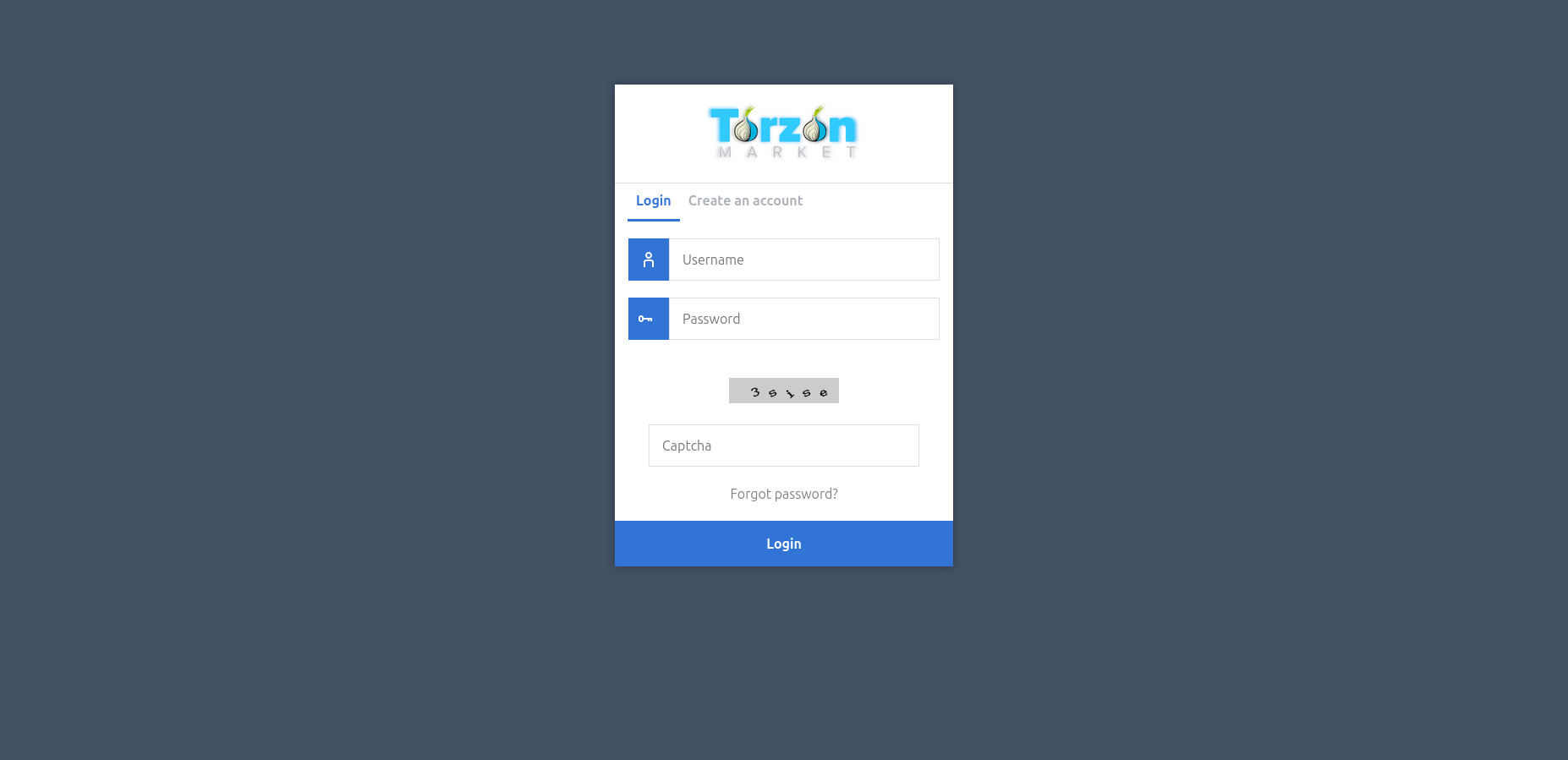 TorZon Market Login Page